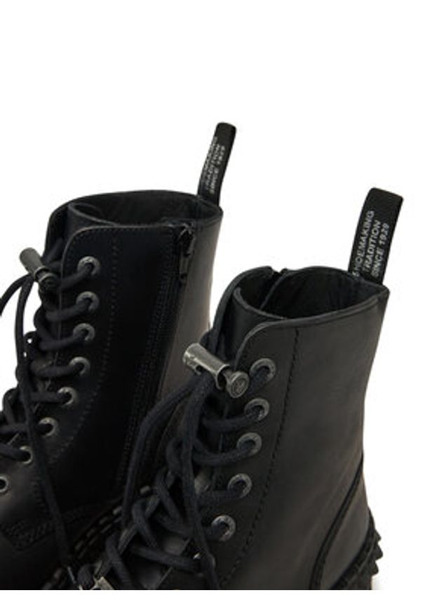 NEW ROCK Glany M-WALL083CCT-S6 Czarny. Kolor: czarny. Materiał: skóra. Styl: rockowy