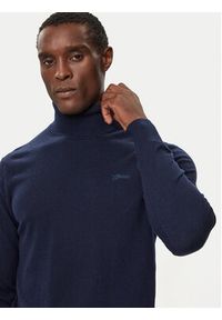 Guess Golf M4BR05 Z3H82 Granatowy Regular Fit. Typ kołnierza: golf. Kolor: niebieski. Materiał: syntetyk #5