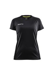 Koszulka sportowa damska Craft 1910143999000. Kolor: czarny. Materiał: poliester. Długość rękawa: krótki rękaw. Długość: krótkie #1