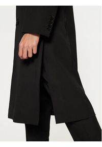 AMI PARIS Płaszcz przejściowy HCO319.WV0037 Czarny Regular Fit. Kolor: czarny. Materiał: wełna