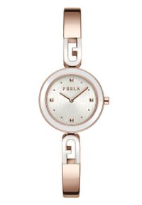 Furla - FURLA - Zegarek WW00010006L3. Kolor: złoty. Materiał: materiał