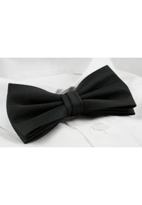 ZESTAW - Mucha z Poszetką Chattier - Czarna, Jednokolorowa. Kolor: czarny. Styl: sportowy, elegancki #2