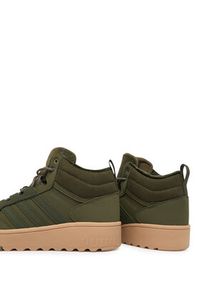 Adidas - adidas Sneakersy Hoops 4.0 Mid JQ5363 Khaki. Kolor: brązowy. Materiał: skóra #4