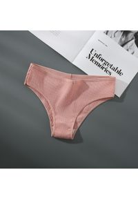 Intica - Figi z prążkowanego materiału średni stan Betti. Kolor: różowy. Materiał: materiał, prążkowany #1