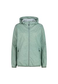 Kurtka damska przeciwdeszczowa CMP 31X7296. Kolor: zielony. Sport: turystyka piesza #1