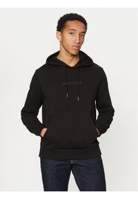 Calvin Klein Bluza Embroidered Logo K10K113564 Czarny Regular Fit. Kolor: czarny. Materiał: bawełna #1