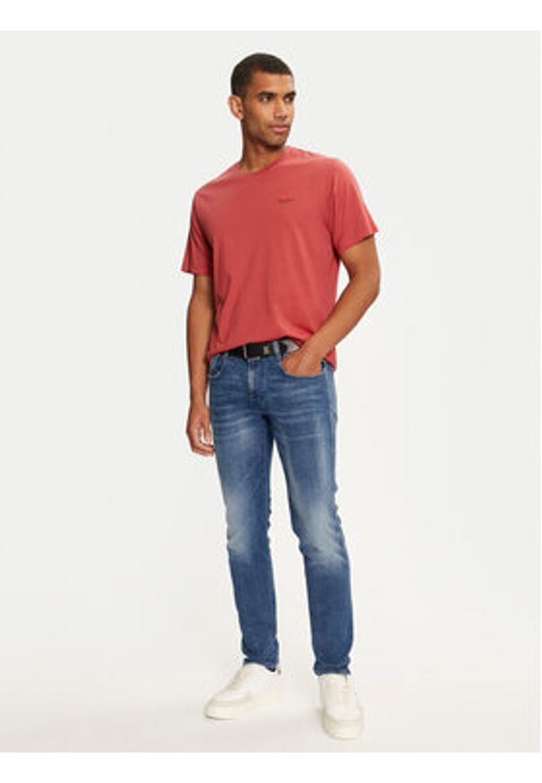 Pepe Jeans T-Shirt Jacko PM508664 Czerwony Regular Fit. Kolor: czerwony. Materiał: bawełna