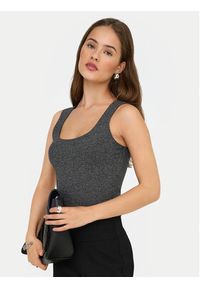 only - ONLY Top Lea 15356494 Szary Regular Fit. Kolor: szary. Materiał: wiskoza #5