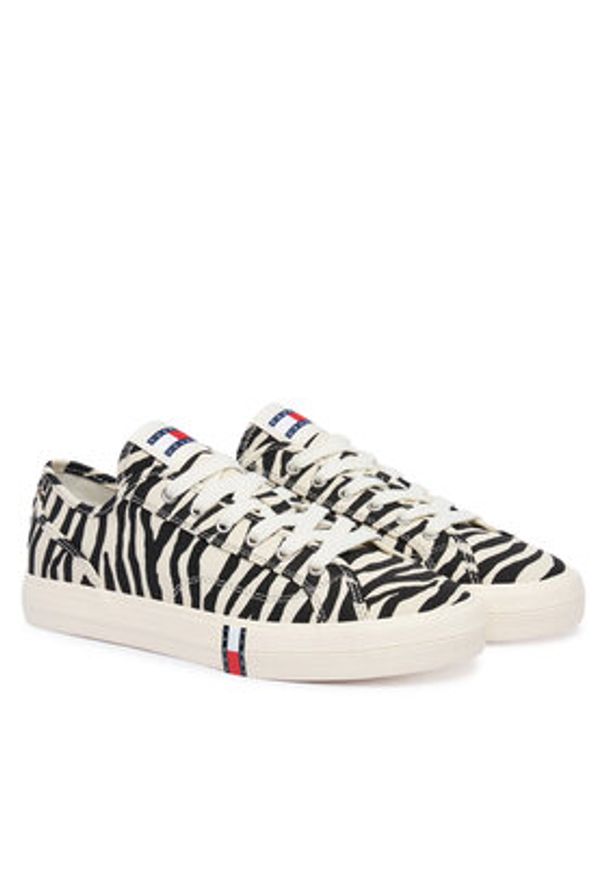 TOMMY HILFIGER - Tommy Hilfiger Tenisówki Archive EN0EN03071 Kolorowy. Materiał: materiał. Wzór: kolorowy