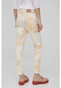 Lauren Ralph Lauren jeansy damskie high waist. Stan: podwyższony. Kolor: żółty