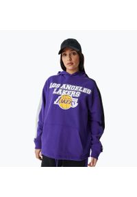 Bluza męska New Era NBA Large Graphic OS Hoody Los Angeles Lakers. Kolor: fioletowy