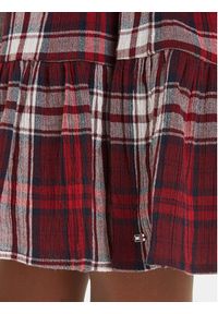 TOMMY HILFIGER - Tommy Hilfiger Sukienka codzienna KG0KG07574 S Czerwony Regular Fit. Okazja: na co dzień. Kolor: czerwony. Materiał: bawełna. Typ sukienki: proste. Styl: casual #3
