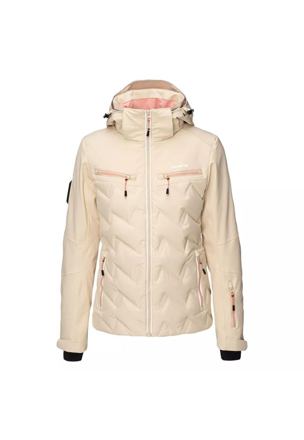 Damska kurtka narciarska Iguana Ambla. Kolor: beżowy. Sezon: zima. Sport: narciarstwo