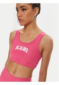 Karl Kani Biustonosz top Small Serif 6131305 Różowy Slim Fit. Kolor: różowy. Materiał: syntetyk #3