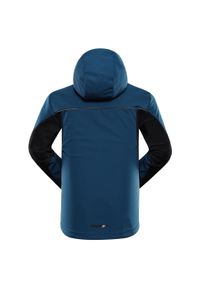ALPINE PRO - Kurtka męska sportowa Alpine Pro Kerak softshellowa. Kolor: niebieski. Materiał: softshell. Sport: kolarstwo, turystyka piesza, fitness