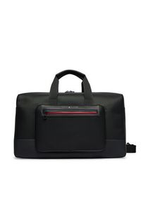 TOMMY HILFIGER - Tommy Hilfiger Torba Th Foundation Duffle AM0AM14160 Czarny. Kolor: czarny. Materiał: skóra #3