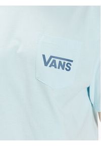 Vans T-Shirt Classic Back VN00004W Błękitny Classic Fit. Kolor: niebieski. Materiał: bawełna #3