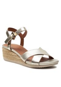 Geox Espadryle D Ischia Corda D02HHC 000CF C2012 Złoty. Kolor: złoty. Materiał: skóra #5