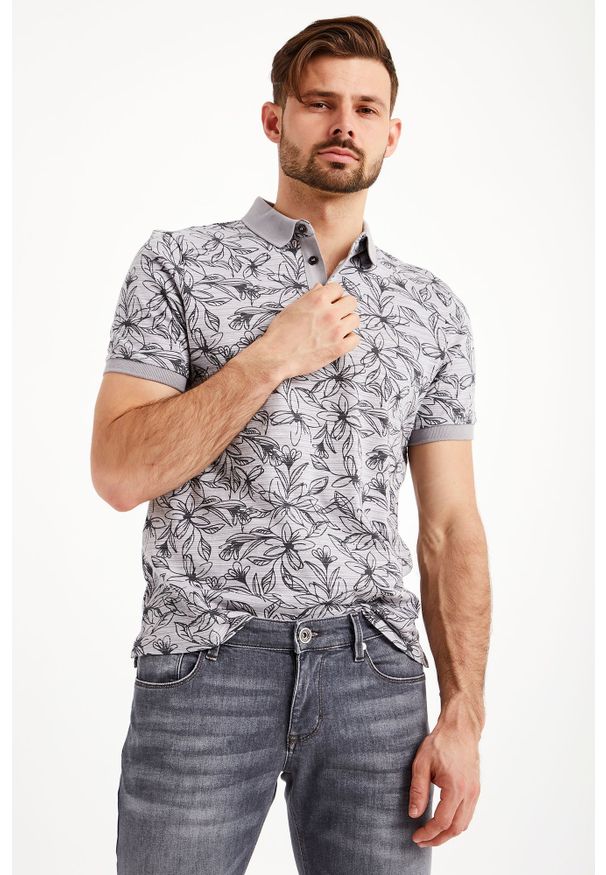 Joop! Collection - POLO PHARELL JOOP! COLLECTION. Typ kołnierza: polo. Materiał: bawełna. Wzór: nadruk, jednolity. Styl: sportowy
