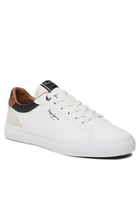 Pepe Jeans Sneakersy Kenton Court PMS30839 Biały. Kolor: biały. Materiał: skóra