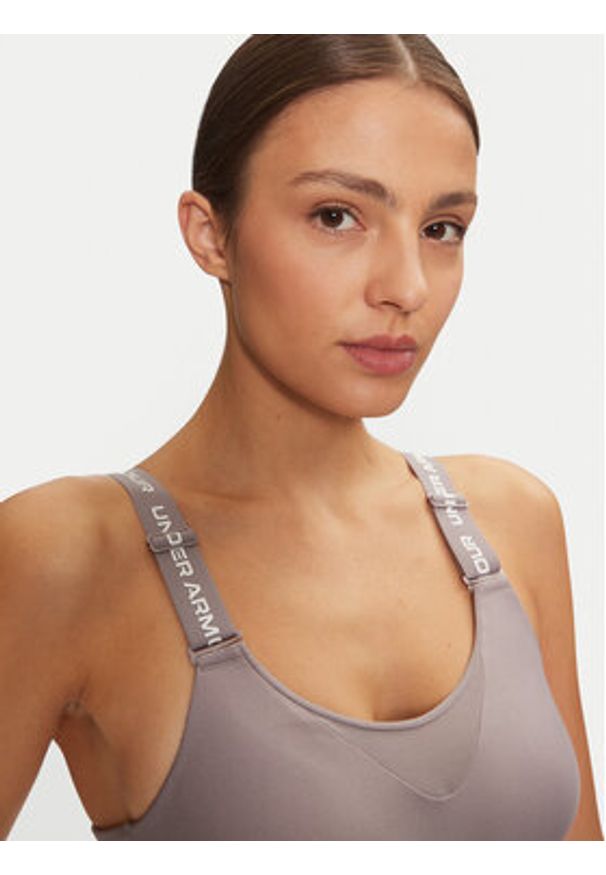 Under Armour Biustonosz sportowy Ua Infinity High Bra 1384112 Szary. Kolor: szary. Materiał: syntetyk