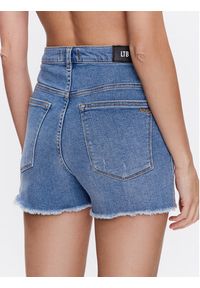 LTB Szorty jeansowe Layla 60589 15094 Niebieski Regular Fit. Kolor: niebieski. Materiał: bawełna
