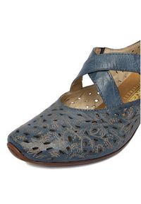 Rieker Półbuty 43773-12 Granatowy. Kolor: niebieski. Materiał: skóra #6