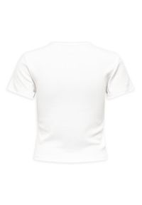 only - ONLY T-Shirt Daniella 15350554 Biały Slim Fit. Kolor: biały. Materiał: syntetyk #5
