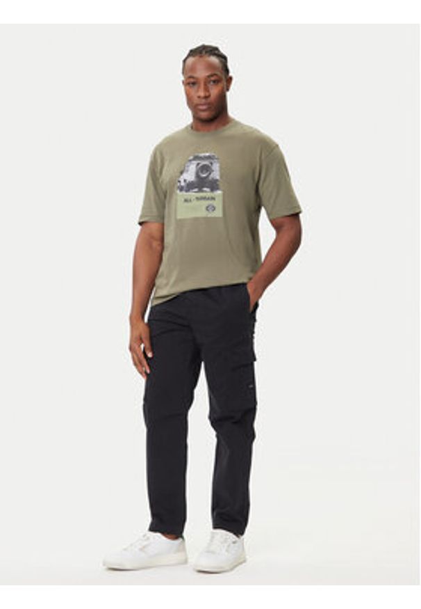 BOSS T-Shirt Te_Wagon 50546958 Zielony Relaxed Fit. Kolor: zielony. Materiał: bawełna