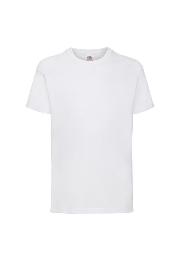 FRUIT OF THE LOOM - Koszulka Dziecięca Valueweight 160. Kolor: biały. Sport: joga i pilates