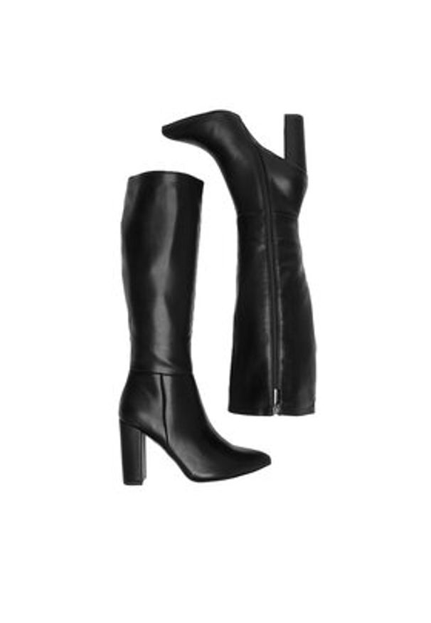 Jenny Fairy Kozaki HY316-5 Czarny. Kolor: czarny. Materiał: skóra