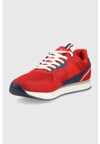 U.S. Polo Assn. sneakersy kolor czerwony. Nosek buta: okrągły. Zapięcie: sznurówki. Kolor: czerwony. Materiał: guma #5