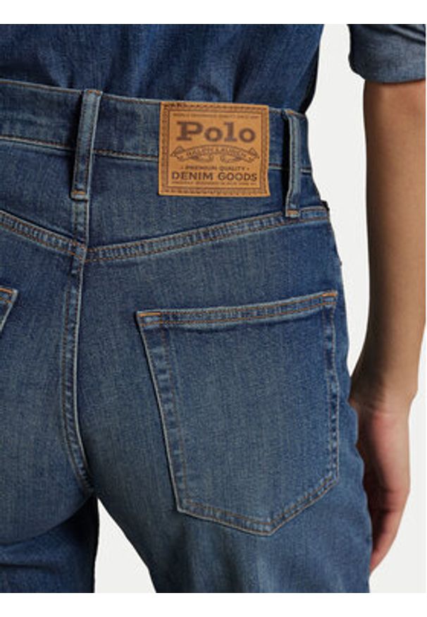 Polo Ralph Lauren Jeansy 211969392001 Granatowy Straight Fit. Kolor: niebieski