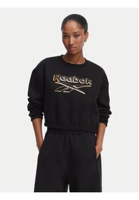 Reebok Bluza Renata RK25707CCW Czarny Cropped Fit. Kolor: czarny. Materiał: bawełna #1