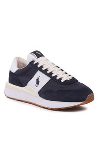 Polo Ralph Lauren Sneakersy Train 89 809878008004 Granatowy. Kolor: niebieski. Materiał: materiał #3