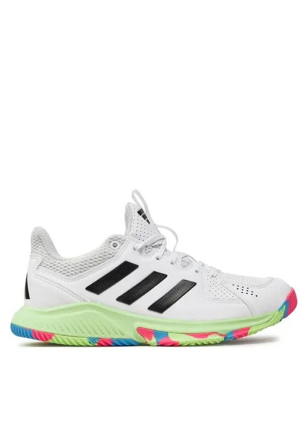 Buty Kobieta Adidas Court Flight biały. Okazja: na co dzień. Kolor: wielokolorowy, biały. Sport: tenis