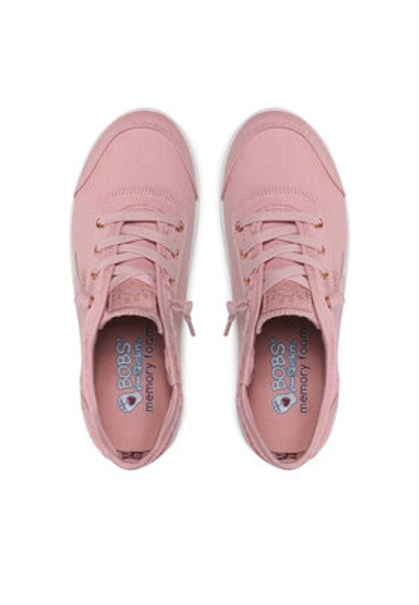 skechers - Skechers Sneakersy Bobs B Cute 33492/ROS Różowy. Kolor: różowy. Materiał: materiał