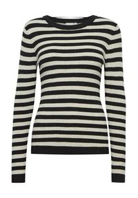 ICHI Sweter 20118049 Kolorowy Slim Fit. Wzór: kolorowy