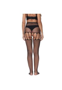Intica - Pończochy z pasem o wysokim komforcie noszenia na romantyczny wieczór Hermia. Kolor: czarny. Materiał: materiał. Długość: długie #2