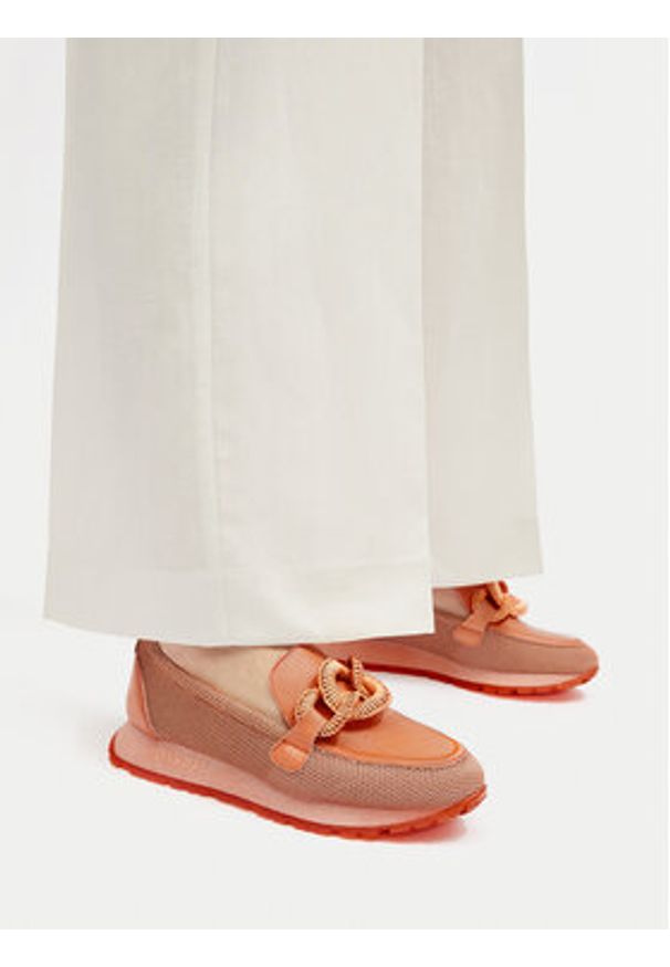 Hispanitas Półbuty HV254065 Koralowy. Kolor: pomarańczowy. Materiał: skóra