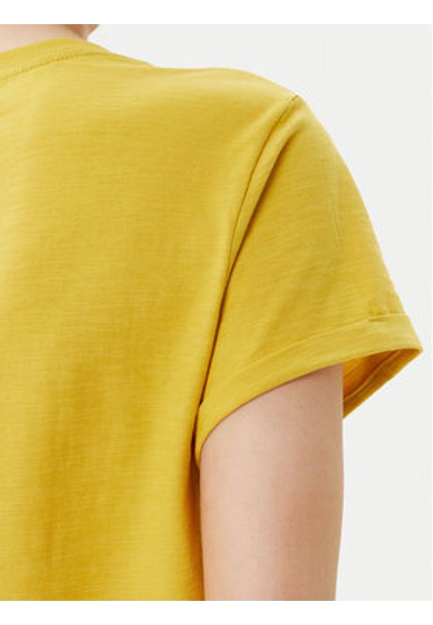 United Colors of Benetton - United Colors Of Benetton T-Shirt 3BVXD109F Żółty Regular Fit. Kolor: żółty. Materiał: bawełna