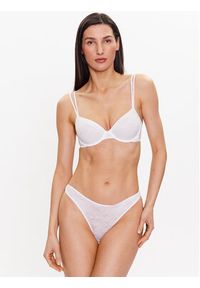 Calvin Klein Underwear Biustonosz z fiszbiną 000QF6875E Biały. Kolor: biały. Materiał: syntetyk