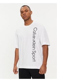 Calvin Klein Performance T-Shirt 00GMS4K173 Biały Regular Fit. Kolor: biały. Materiał: bawełna