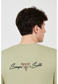 Aeronautica Militare - AERONAUTICA MILITARE Zielony bawełniany męski t-shirt Short Sleeve, Rozmiar L. Kolor: zielony. Materiał: bawełna #2