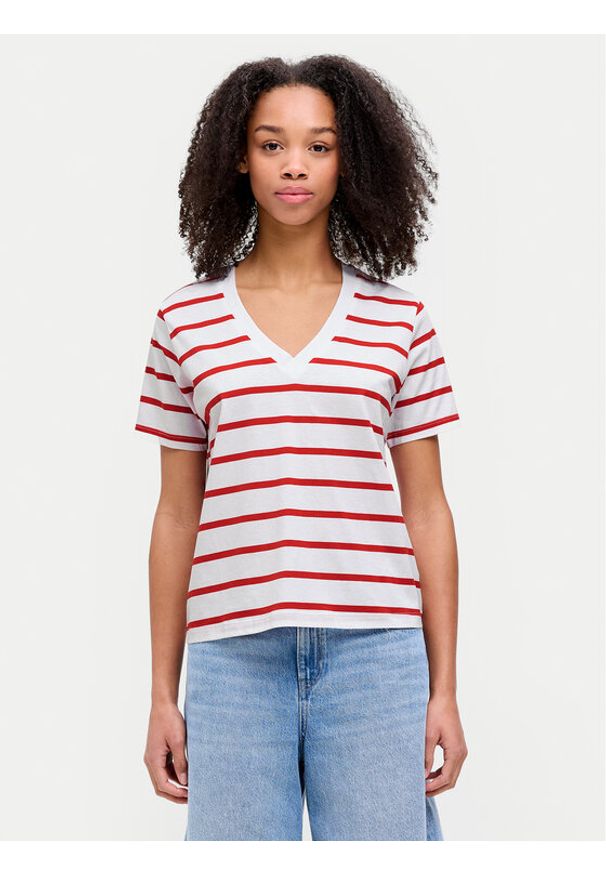 JJXX T-Shirt Annie 12257577 Biały Regular Fit. Kolor: biały. Materiał: bawełna