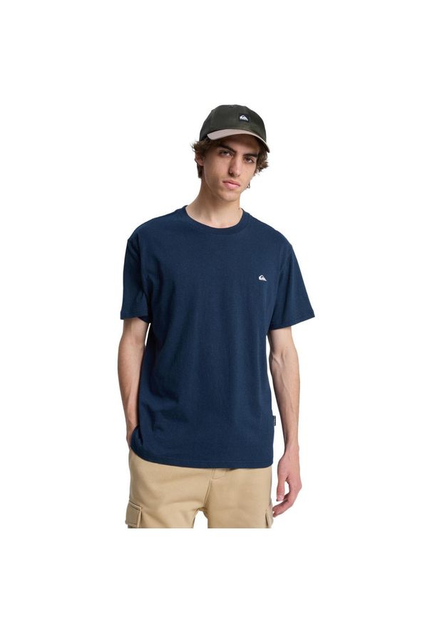 Quiksilver - Koszulka z krótkim rękawem dla Mężczyzn MW NEPS Czarny. Kolor: niebieski. Materiał: poliester, bawełna, tkanina. Długość rękawa: krótki rękaw. Długość: krótkie. Wzór: haft