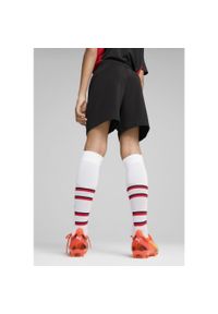 Puma - Młodzieżowe szorty treningowe AC Milan PUMA Black For All Time Red. Kolor: czerwony, wielokolorowy, czarny. Sport: fitness