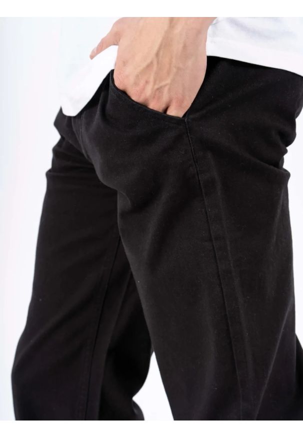 MARCUS - Męskie Spodnie Materiałowe Marcus Gerry Chino 9098 Black 16-200138. Materiał: materiał