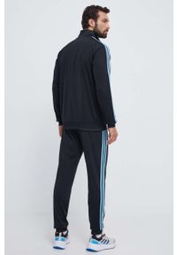 Adidas - adidas dres męski kolor czarny. Kolor: czarny. Materiał: dresówka #2