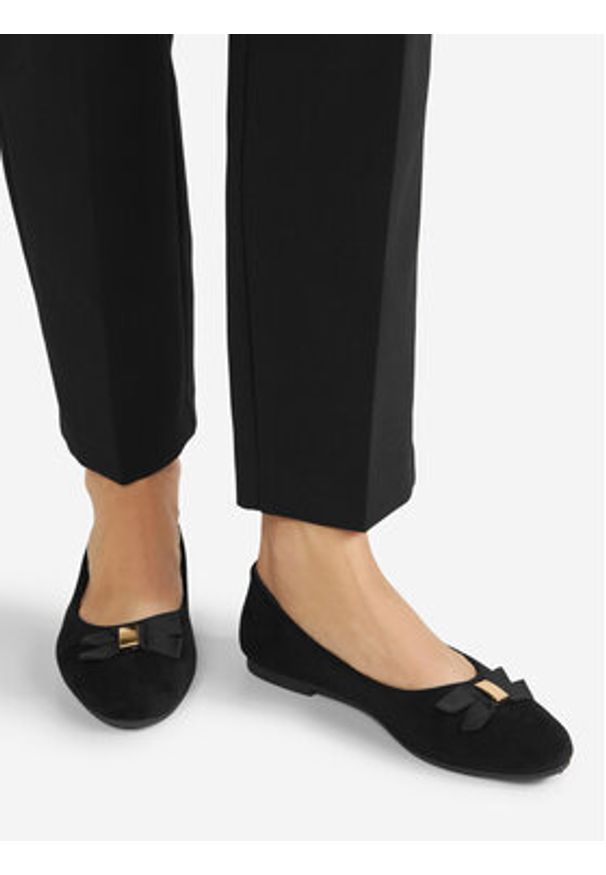 Jenny - JENNY Baleriny WSS21520-03 Czarny. Kolor: czarny. Materiał: materiał